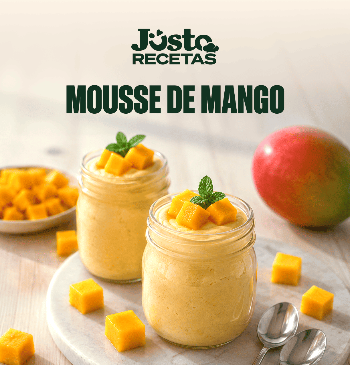 Receta de Mousse de mango