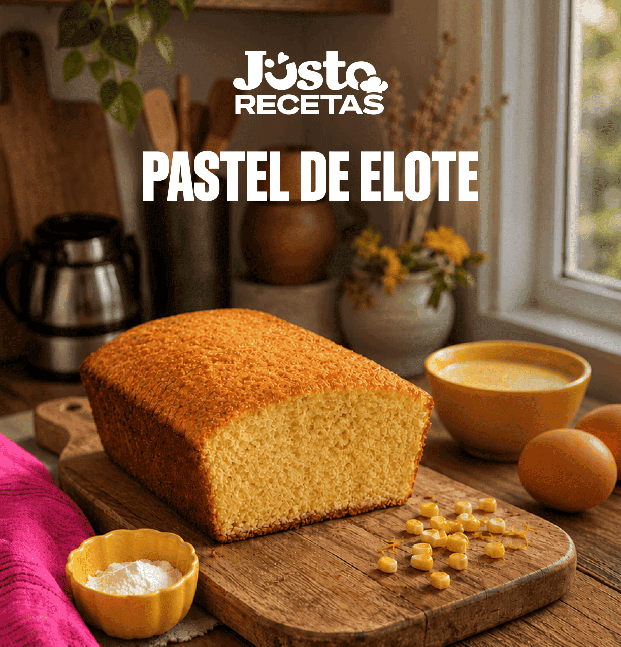 Receta de tostadas de pastel de elote