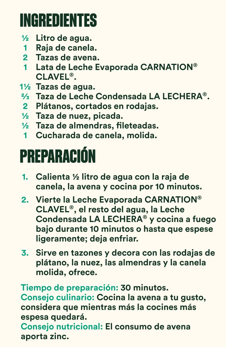 Tazón de avena y plátano preparación.