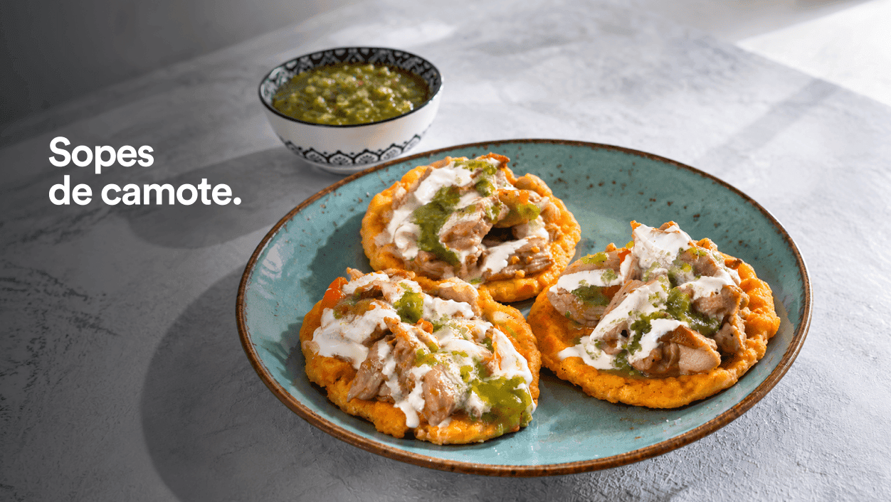 Sopes de camote