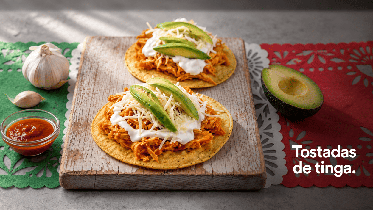 Tostadas de Tinga