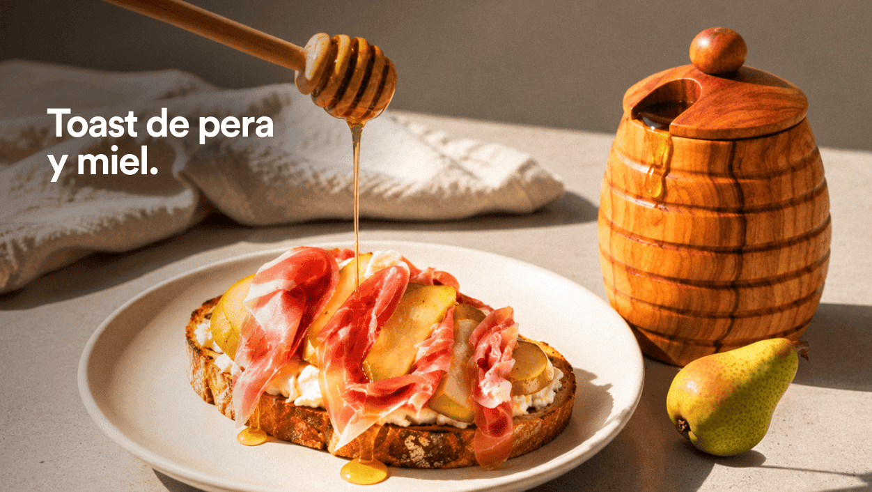 Toast Pera y Miel